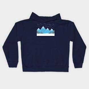 Snowy Mountains Kids Hoodie